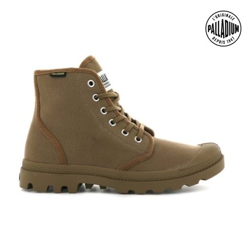 Palladium Pampa Hi Originale High Tops Women's Sneakers Brown | UK N480-LGD